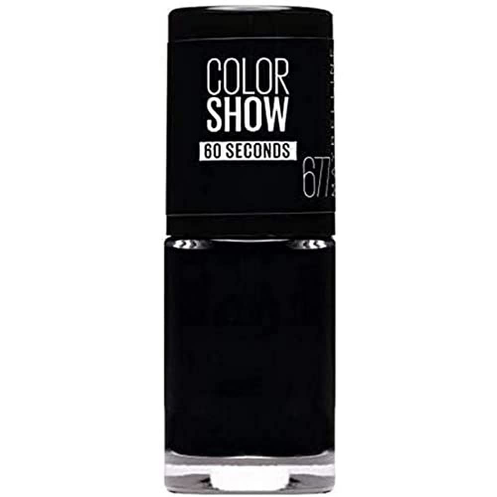 Maybelline Colour Show Nail Polish - 7 ml, 677 Blackout