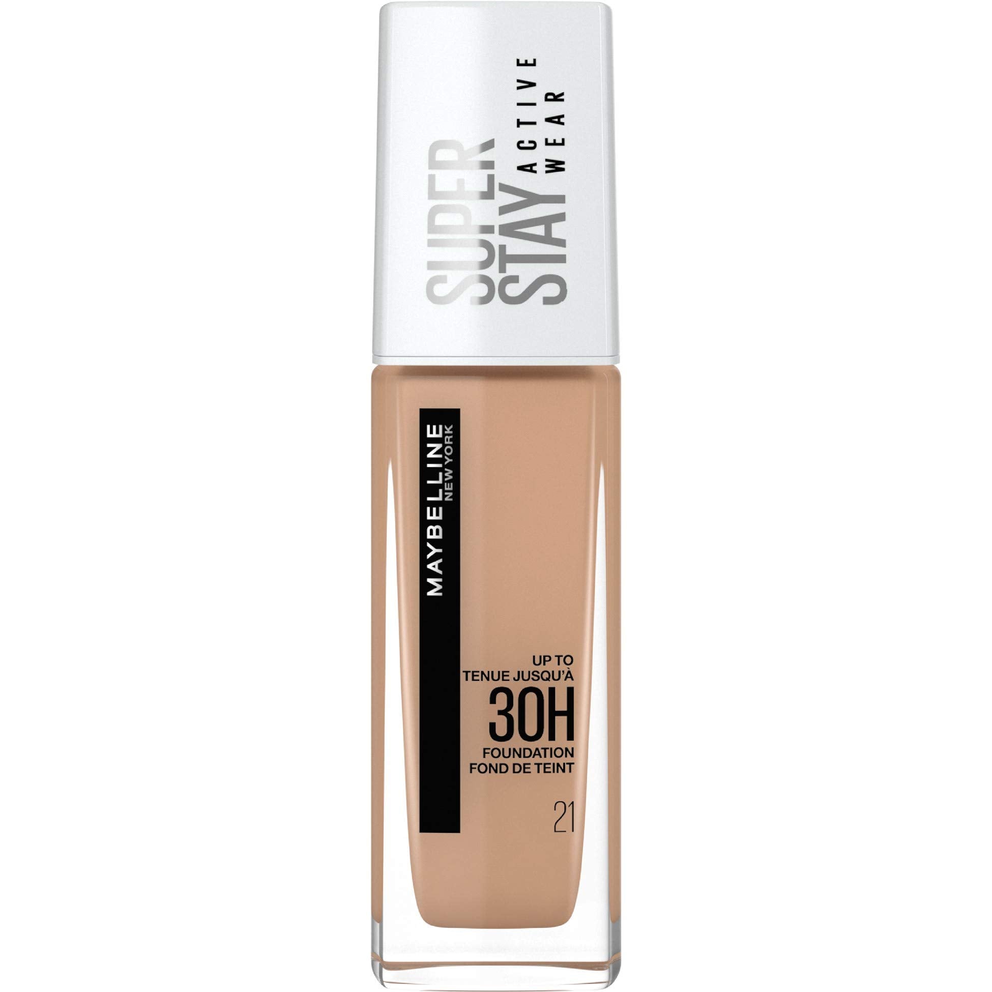 Maybelline New York Foundation, Superstay Active Wear 30 Hour, 21 Nude beige