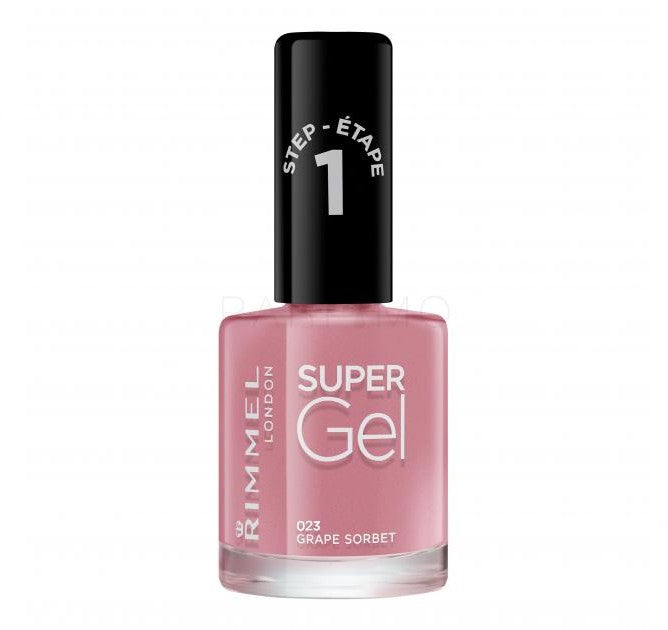 Rimmel London Super Gel Nail Polish, 23 Grape Sorbet, 12 ml